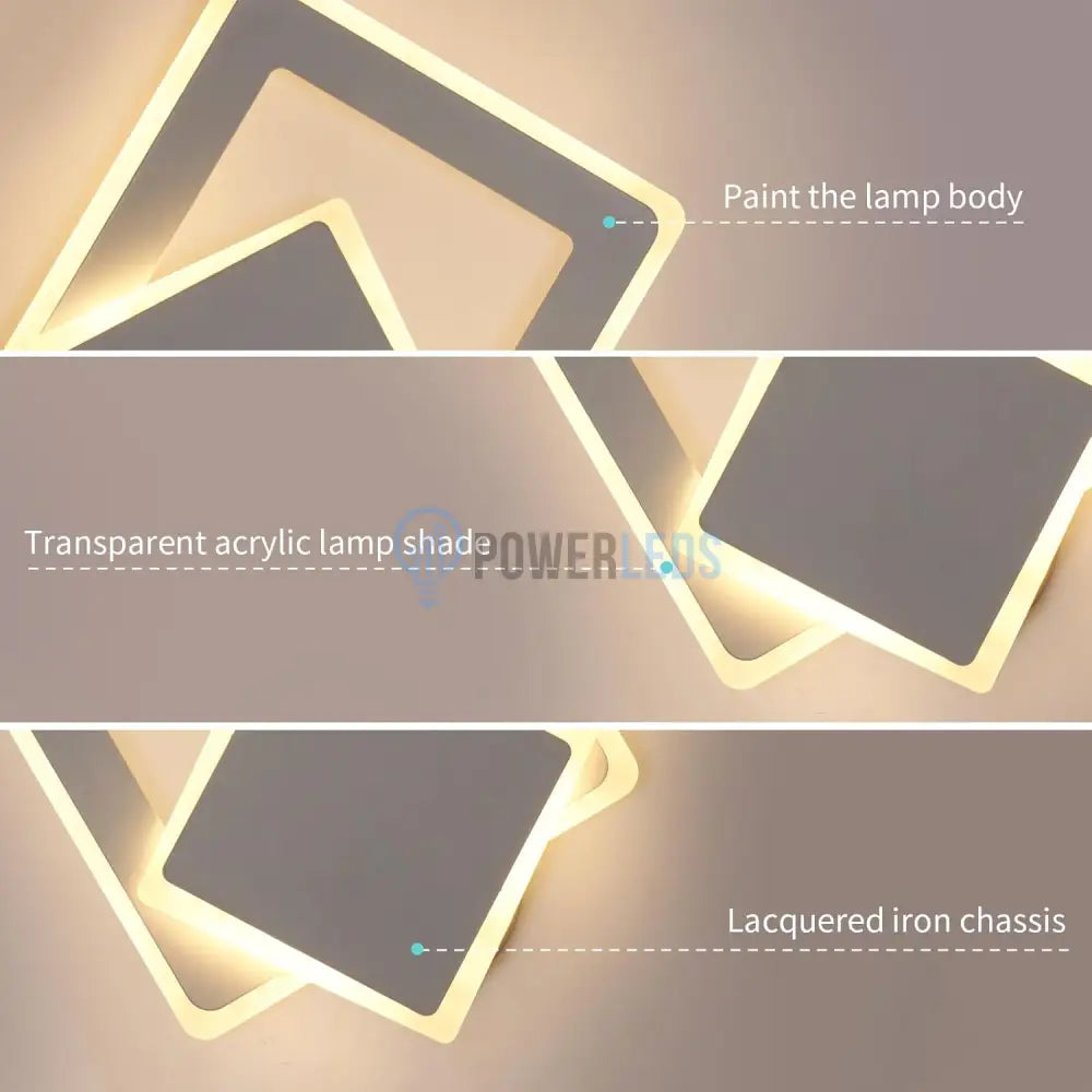 Aplica LED Square Reglabila Alba Echivalent 150W ALBA / SQUARE DESIGN / APLICA PERETE Wall Light Fixtures