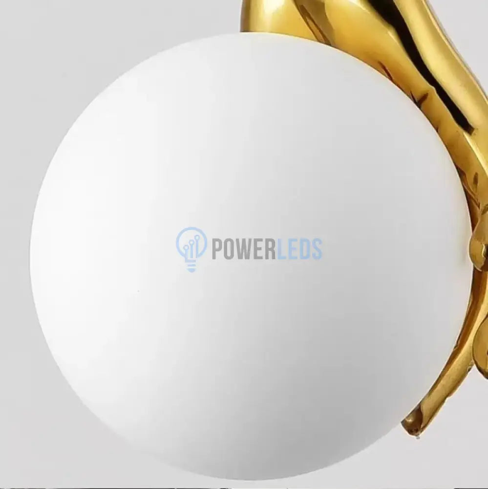 Aplica Luxury Golden Hand Wall Light Fixtures