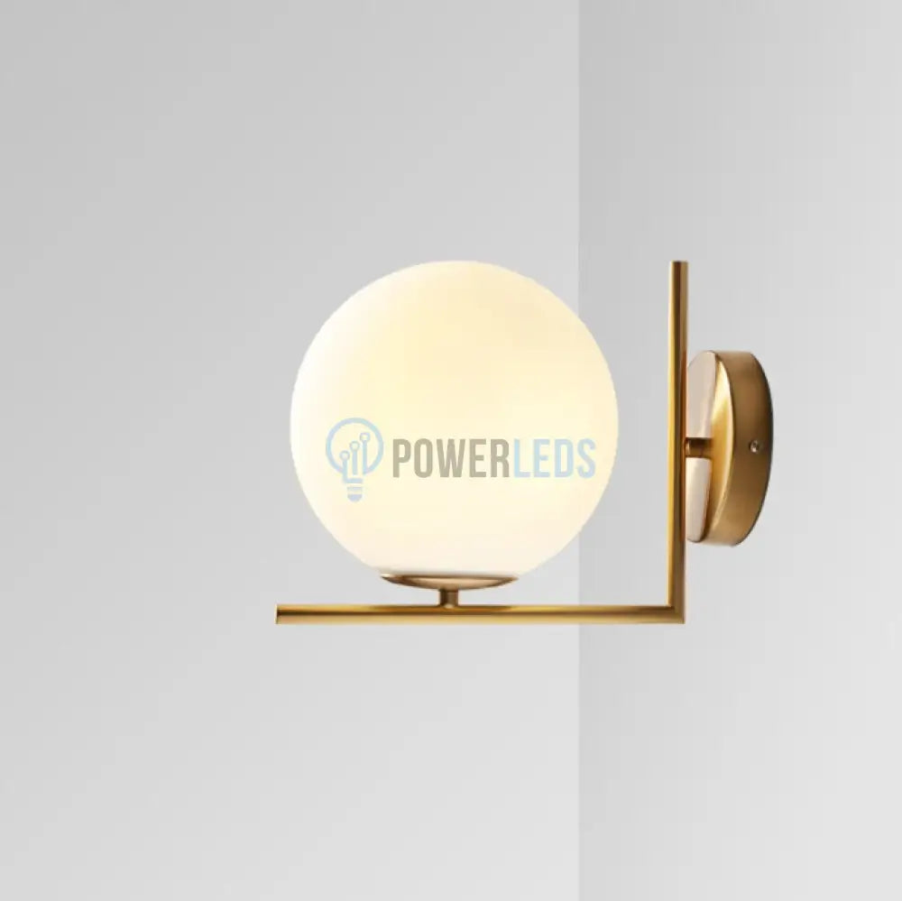 Aplica Nordic Style Abajur Mat Golden Globe Mx914/1 Wall Light Fixtures