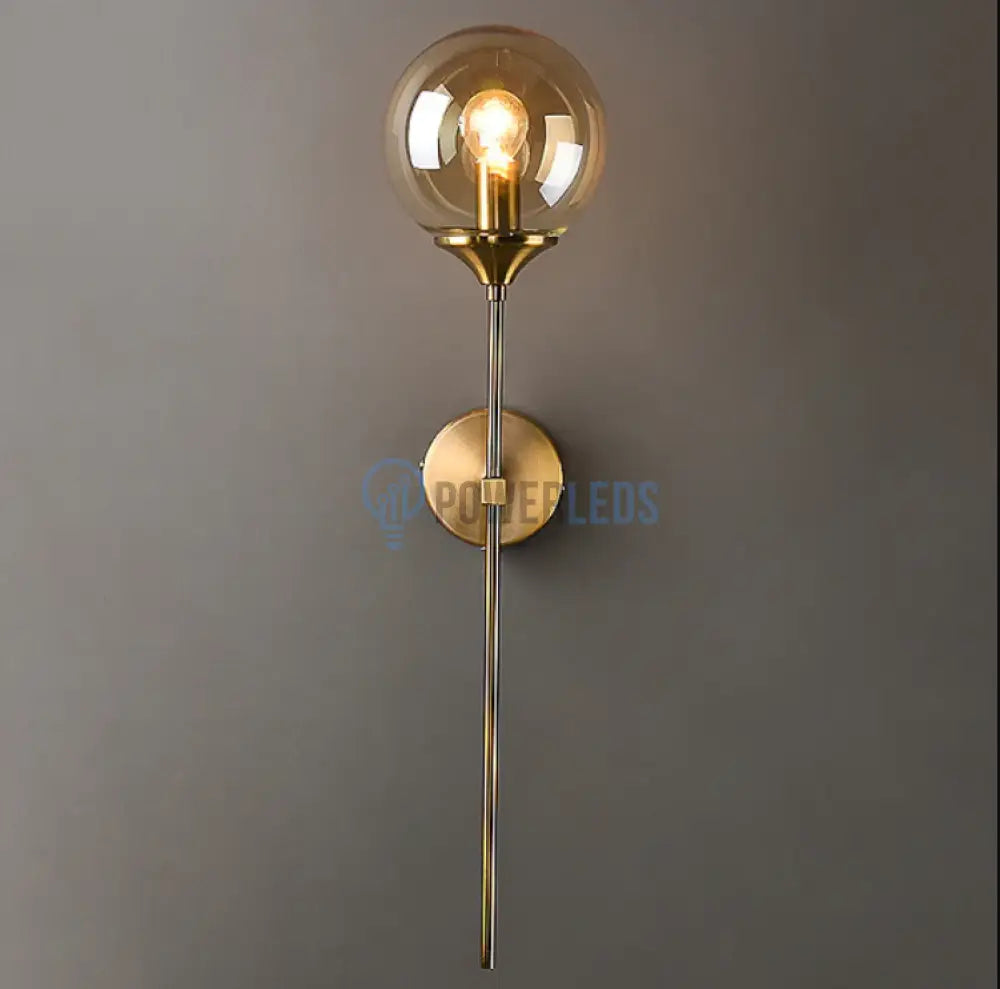 Aplica Nordic Style Amber Gold Mx902/1 Wall Light Fixtures