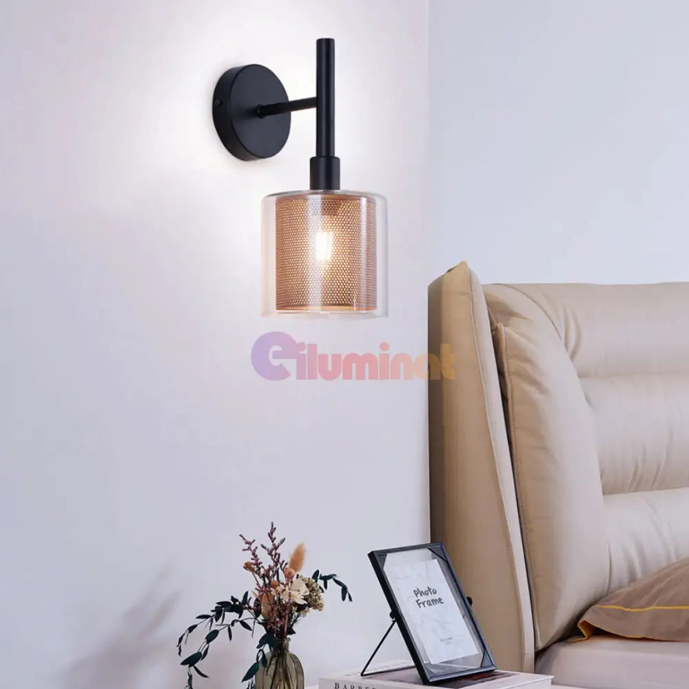 Aplica Perete 1xE14 Black powerleds.ro