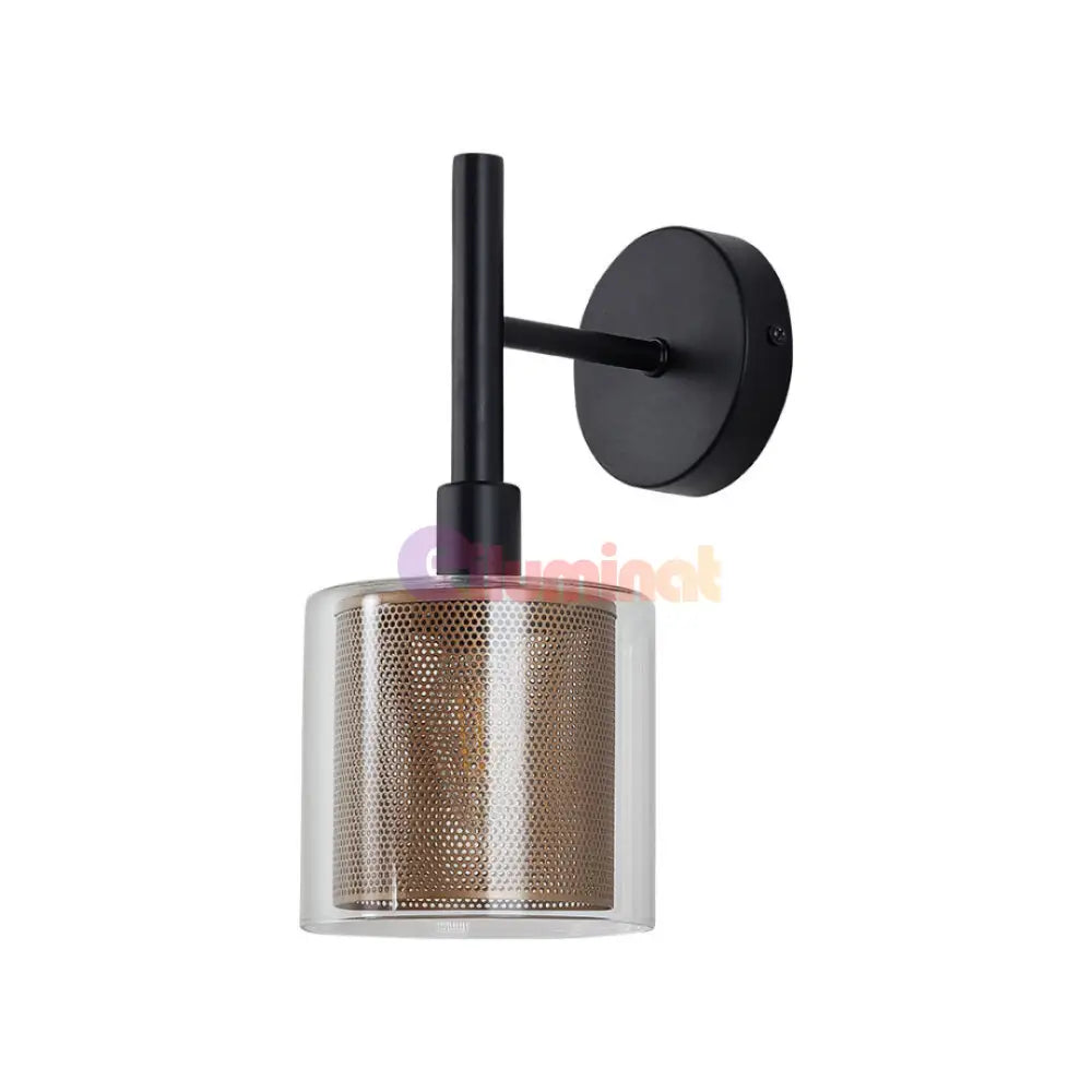 Aplica Perete 1xE14 Black powerleds.ro