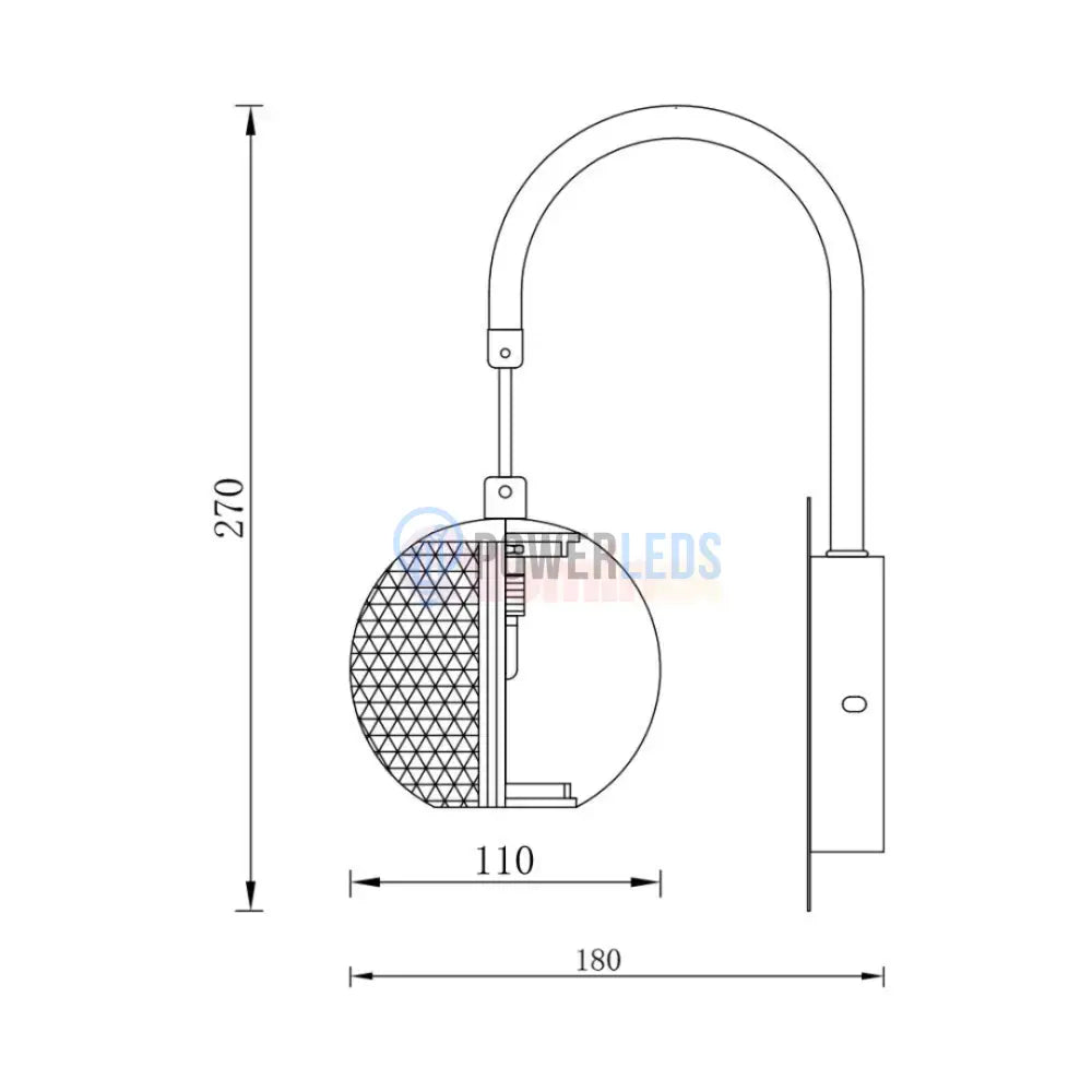 Aplica Perete 1xG9 Gold AURIE / ABAJUR / APLICA PERETE Wall Light Fixtures