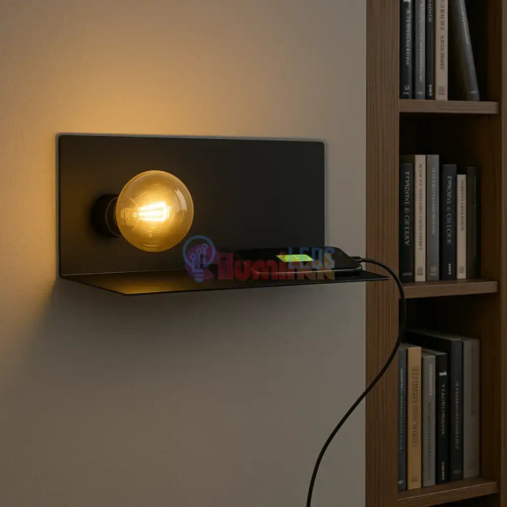 Aplica Perete CIGLIE EGLO 1xE27 cu Incarcare USB powerleds.ro