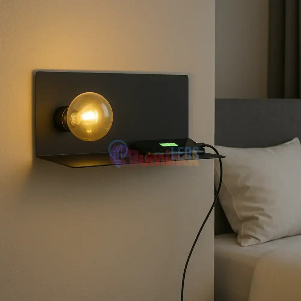 Aplica Perete CIGLIE EGLO 1xE27 cu Incarcare USB powerleds.ro