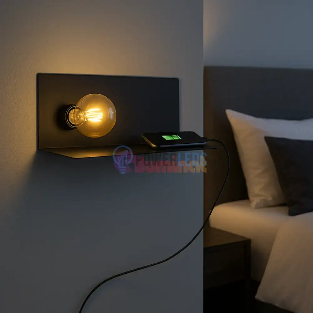 Aplica Perete CIGLIE EGLO 1xE27 cu Incarcare USB powerleds.ro