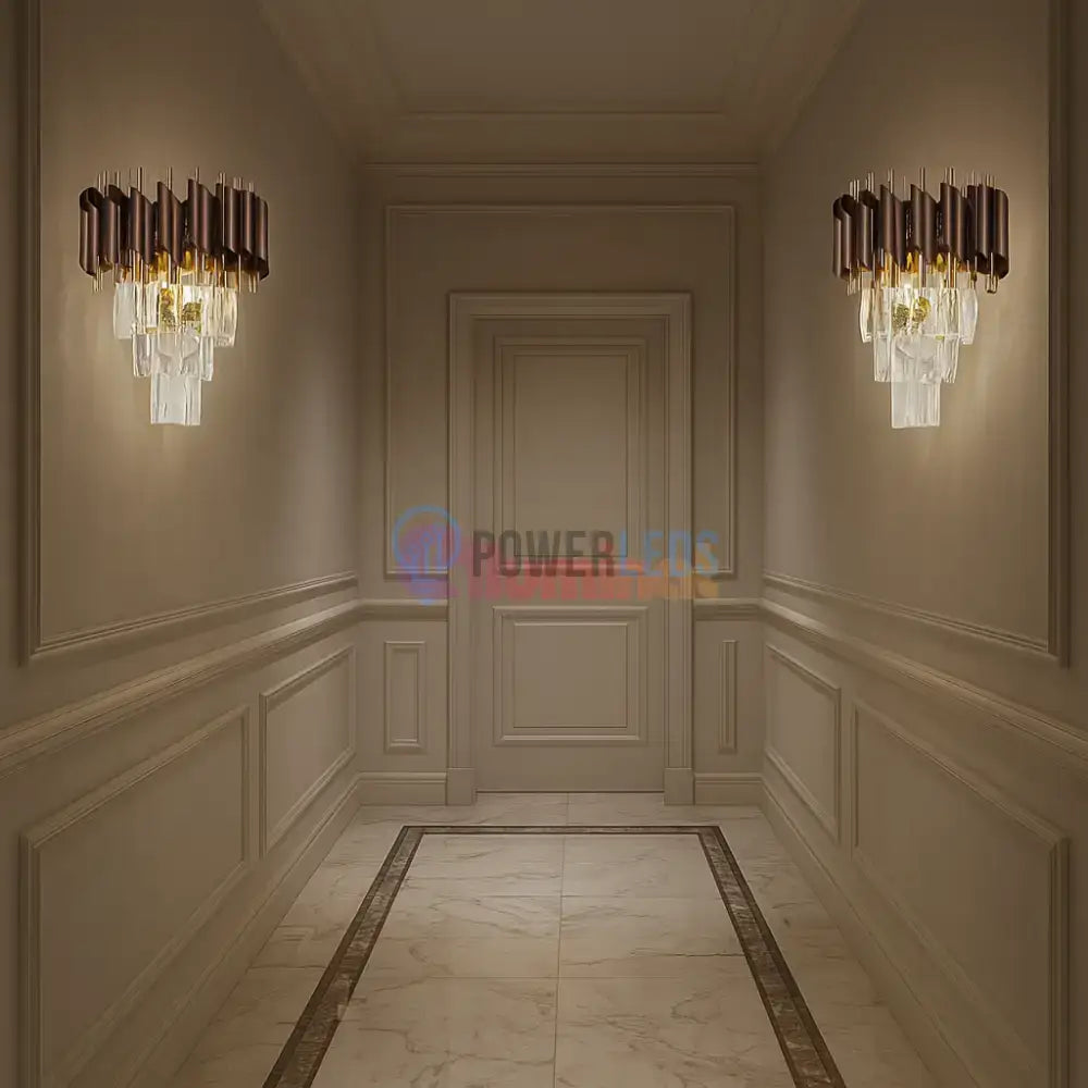 Aplica Perete Cristal RFAN 2 X E27 S9001/2KF+FGD powerleds.ro