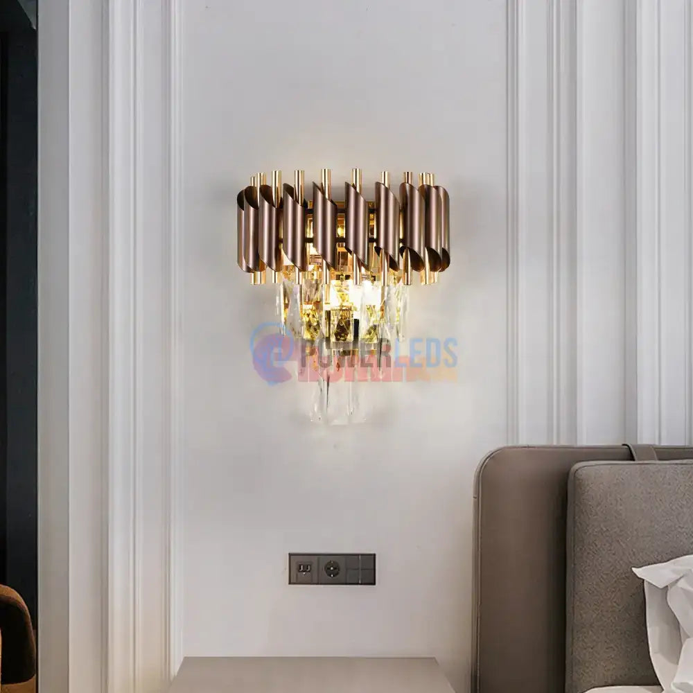 Aplica Perete Cristal RFAN 2 X E27 S9001/2KF+FGD powerleds.ro