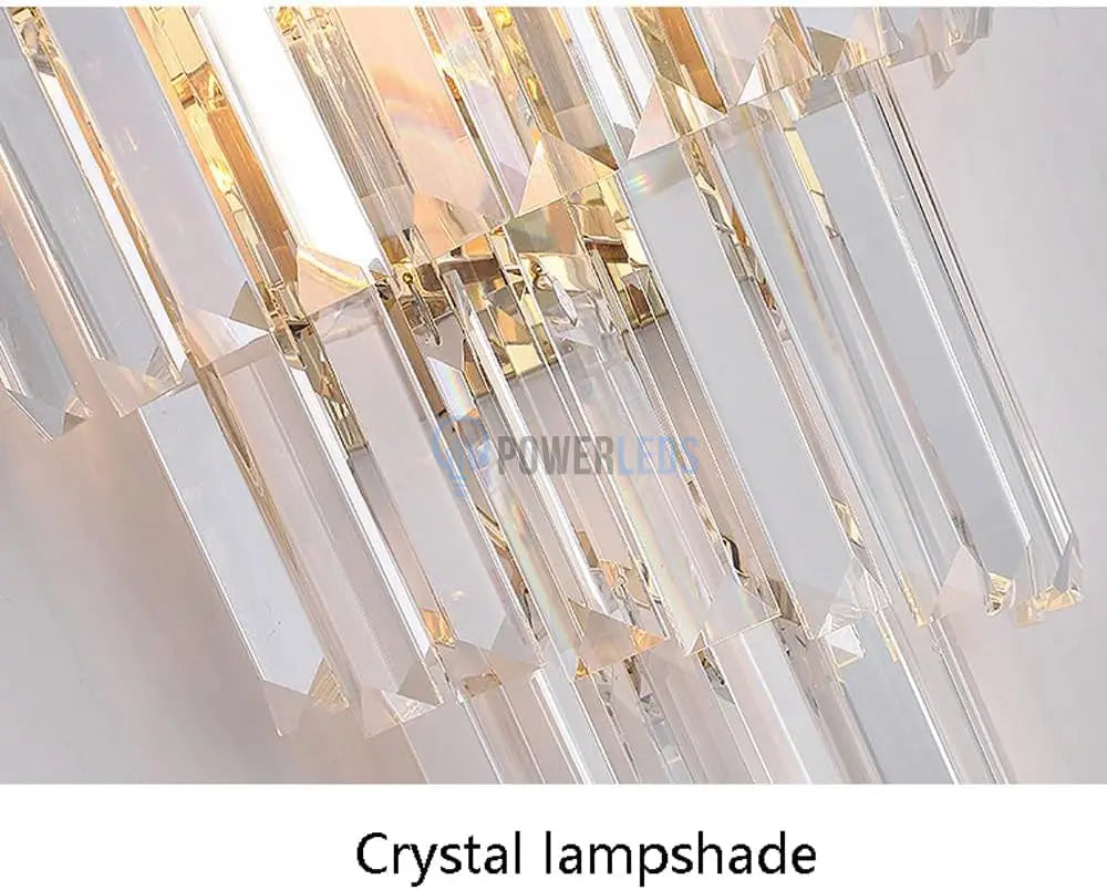 Aplica Perete Cristal Dark Chrome Luxury Wall Light Fixtures