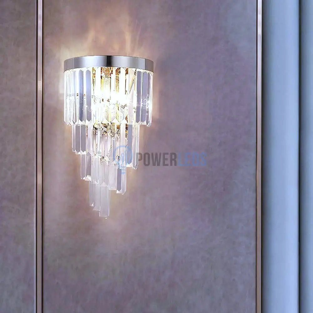 Aplica Perete Cristal Dark Chrome Luxury Wall Light Fixtures