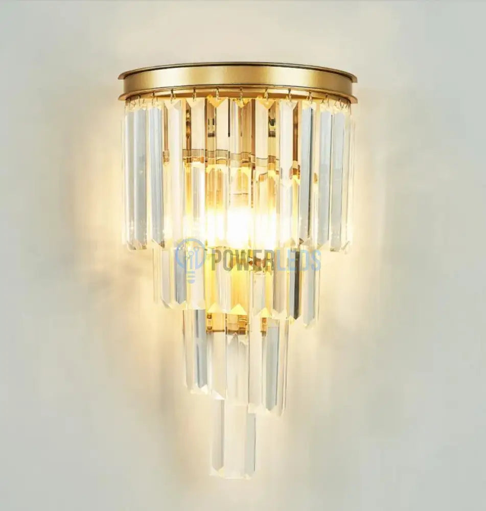 Aplica Perete Cristal Dark Golden Luxury Wall Light Fixtures