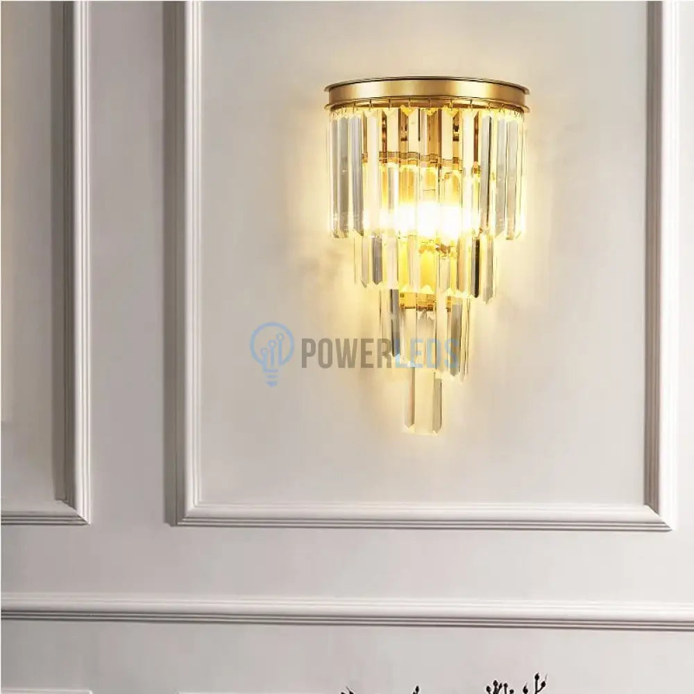 Aplica Perete Cristal Dark Golden Luxury Wall Light Fixtures