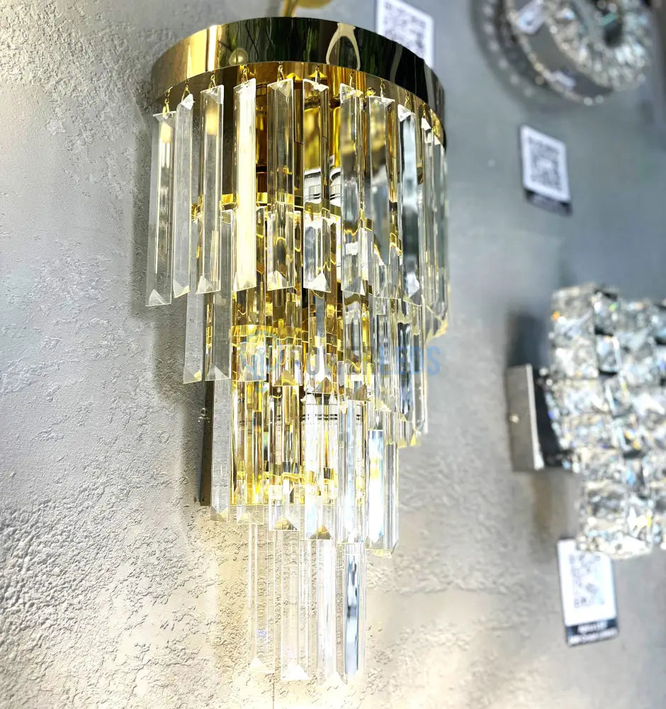 Aplica Perete Cristal Dark Golden Luxury Wall Light Fixtures