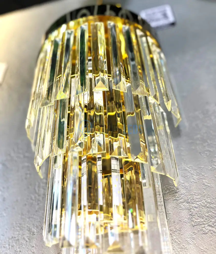 Aplica Perete Cristal Dark Golden Luxury Wall Light Fixtures