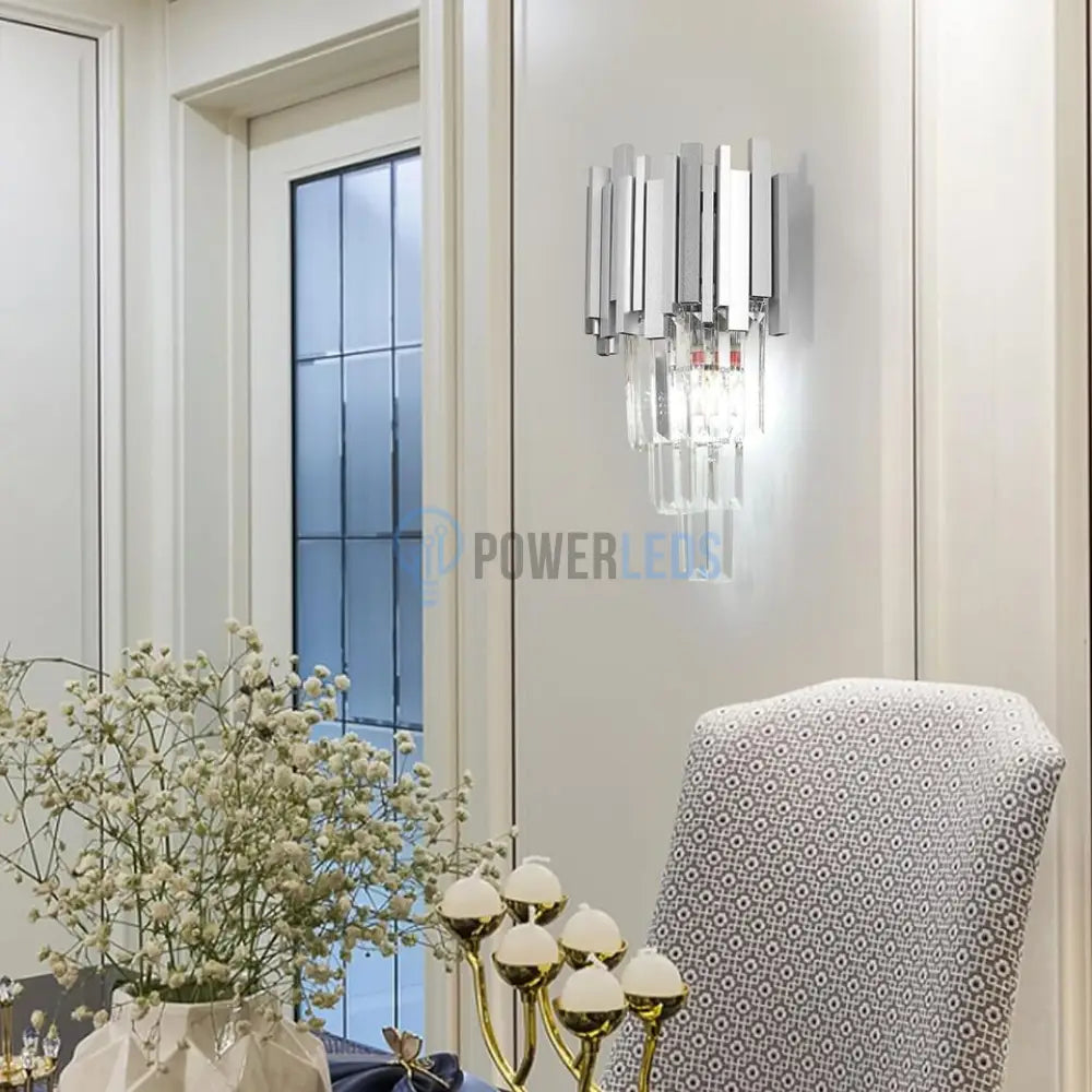 Aplica Perete Cristal Glory Silver Wall Light Fixtures