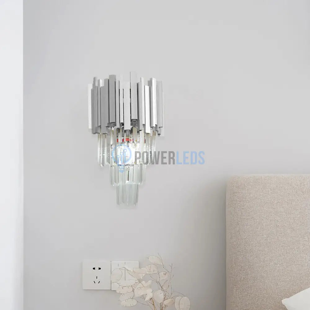 Aplica Perete Cristal Glory Silver Wall Light Fixtures