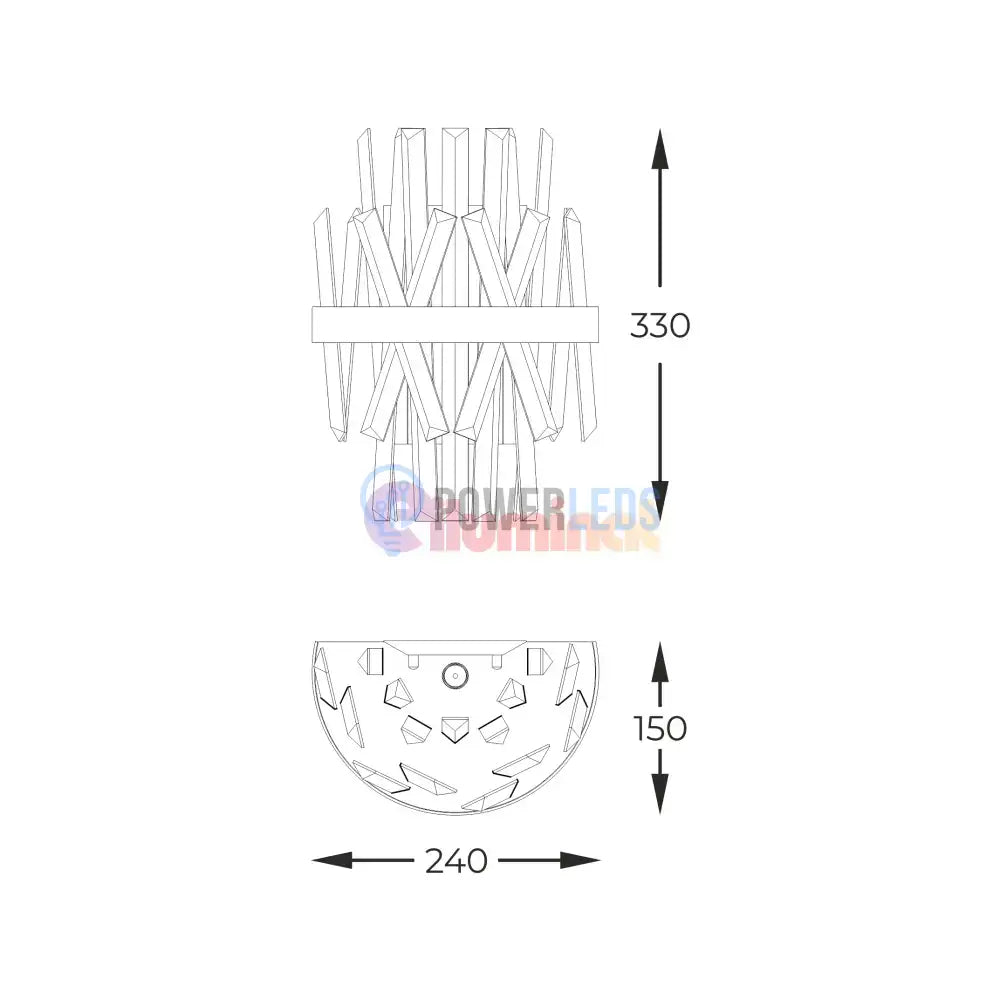 Aplica Perete Cristal Luxury CONSTANTINOPOLE powerleds.ro