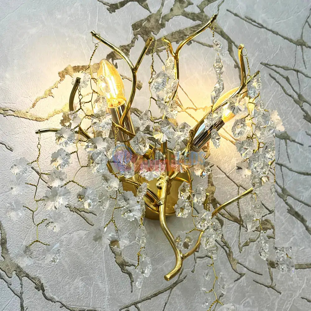 Aplica Perete Cristal Luxury Golden Ravena powerleds.ro