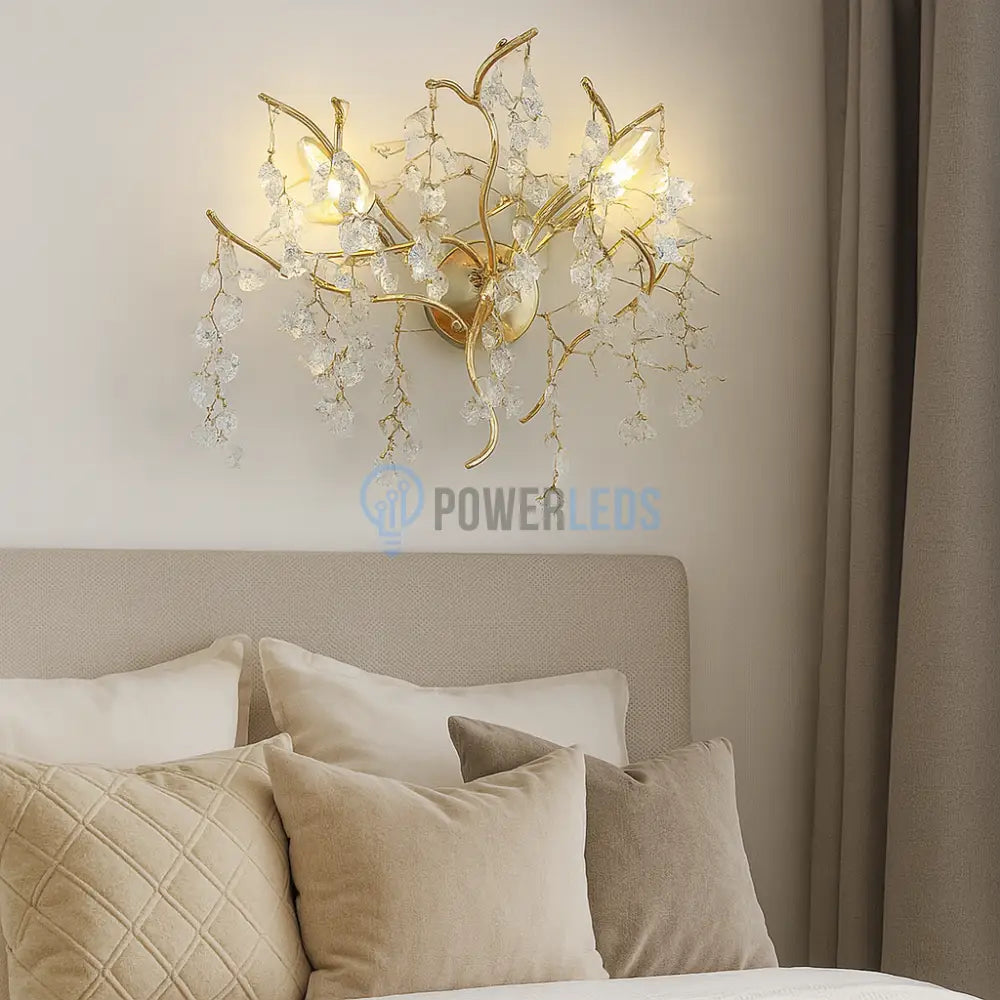 Aplica Perete Cristal Luxury Golden Ravena powerleds.ro