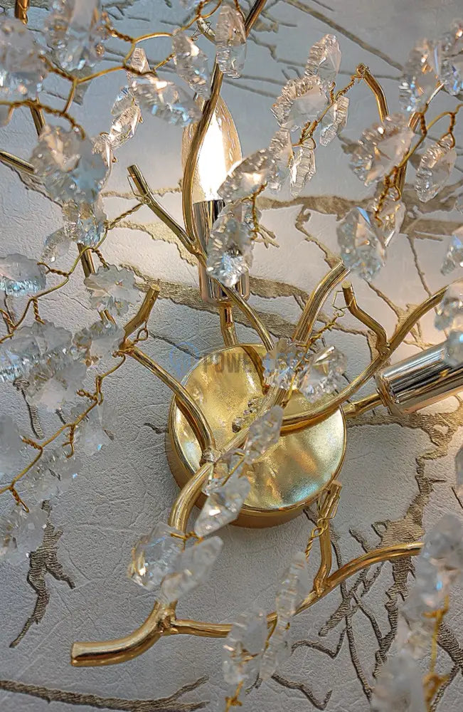 Aplica Perete Cristal Luxury Golden Ravena powerleds.ro