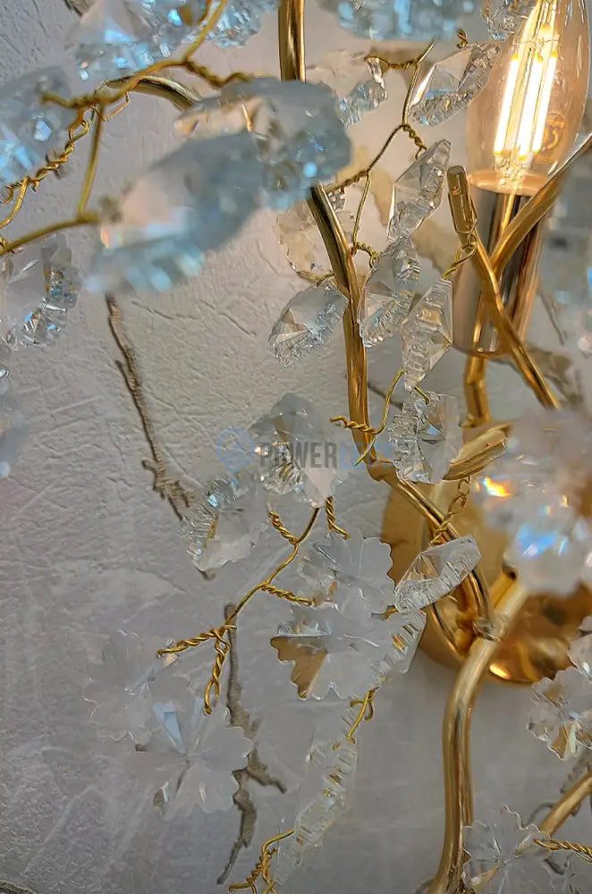 Aplica Perete Cristal Luxury Golden Ravena powerleds.ro