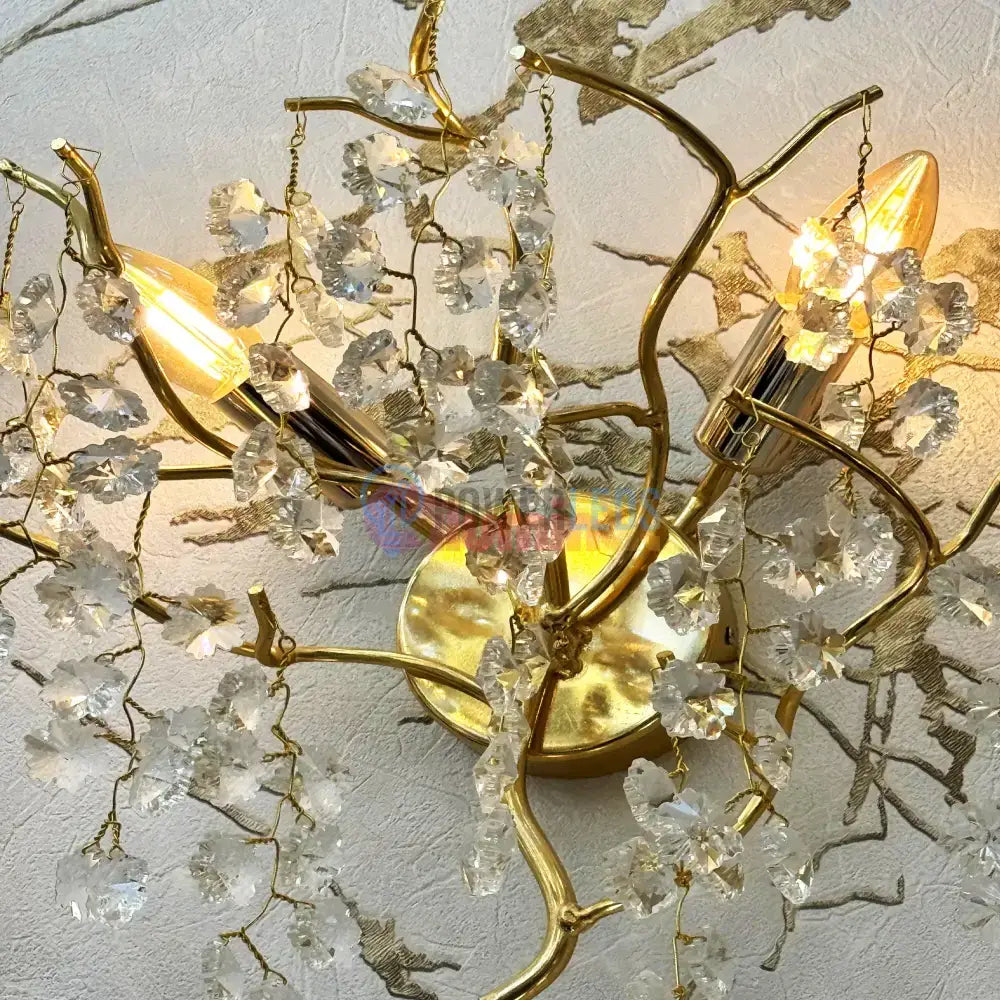 Aplica Perete Cristal Luxury Golden Ravena powerleds.ro