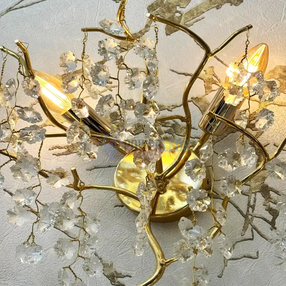 Aplica Perete Cristal Luxury Golden Ravena AURIE / CRISTAL / APLICA PERETE Wall Light Fixtures
