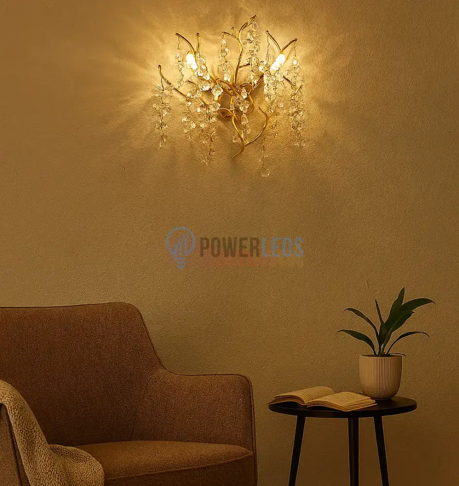 Aplica Perete Cristal Luxury Golden Ravena AURIE / CRISTAL / APLICA PERETE Wall Light Fixtures