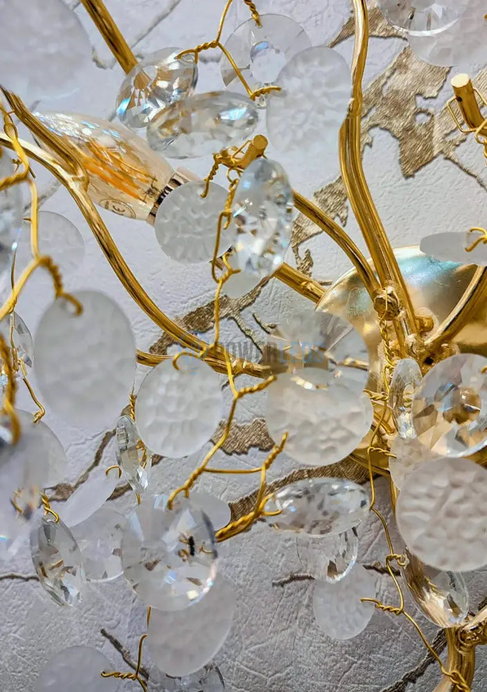 Aplica Perete Cristal Luxury Golden SunFlower powerleds.ro