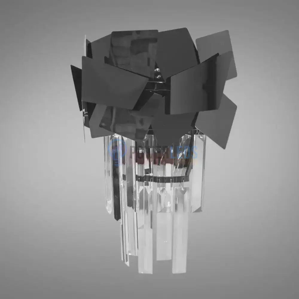 Aplica Perete Cristal Modern Troy Negru Lucios Wall Light Fixtures