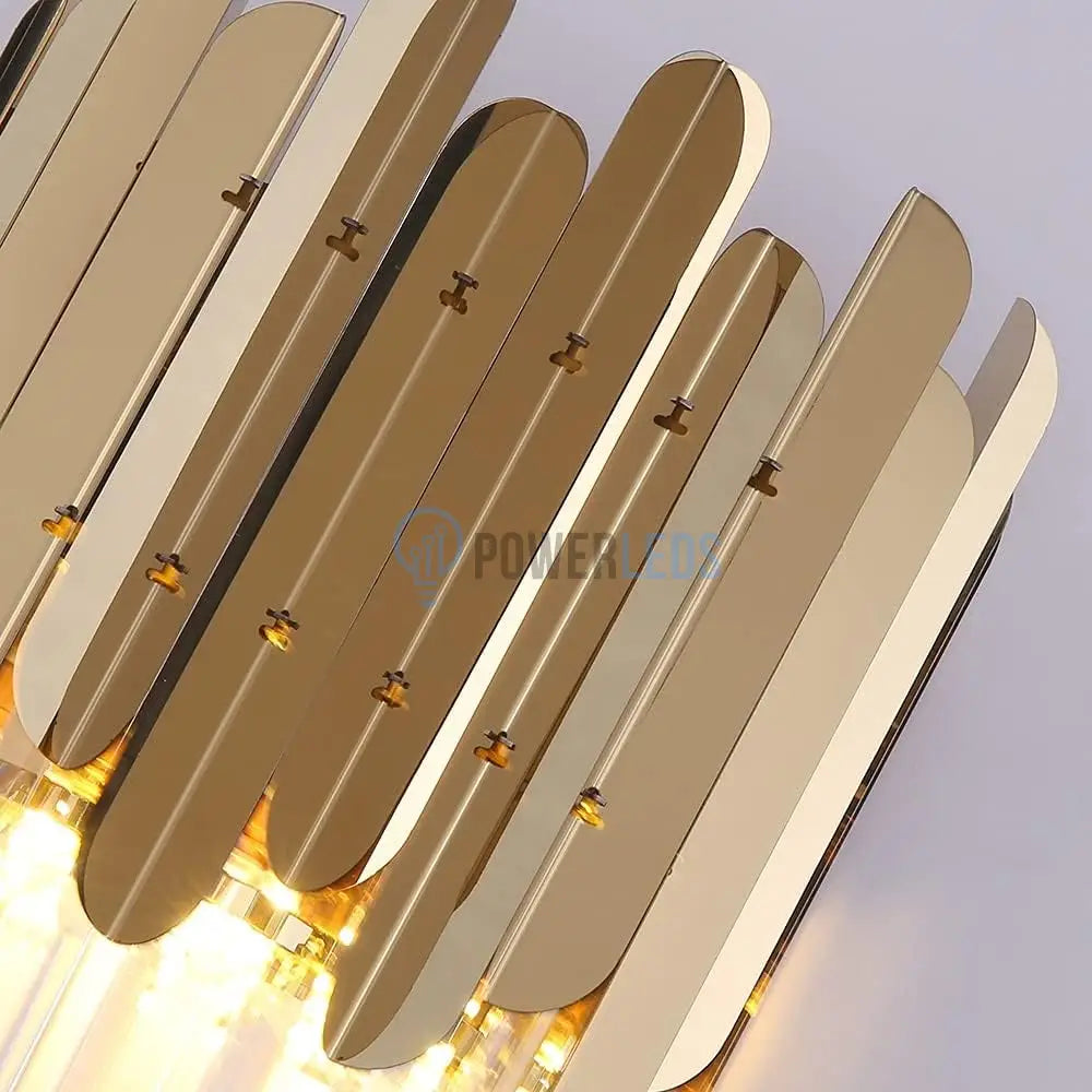 Aplica Perete Cristal Shiny Golden Chrome powerleds.ro