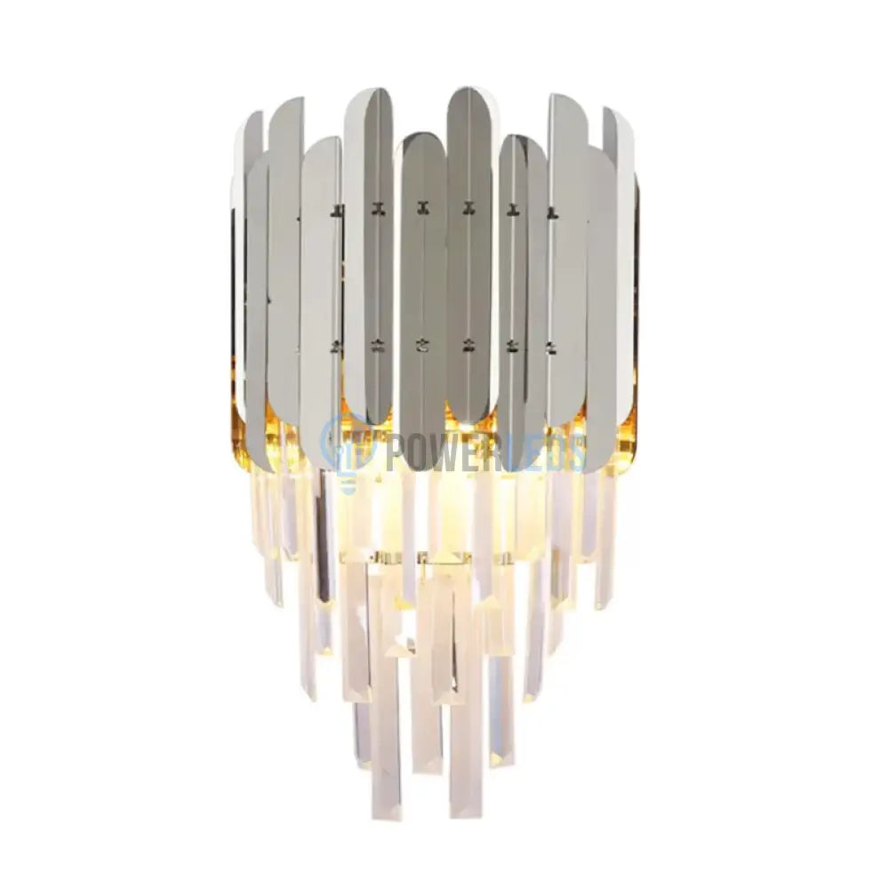 Aplica Perete Cristal Shiny Silver Chrome powerleds.ro
