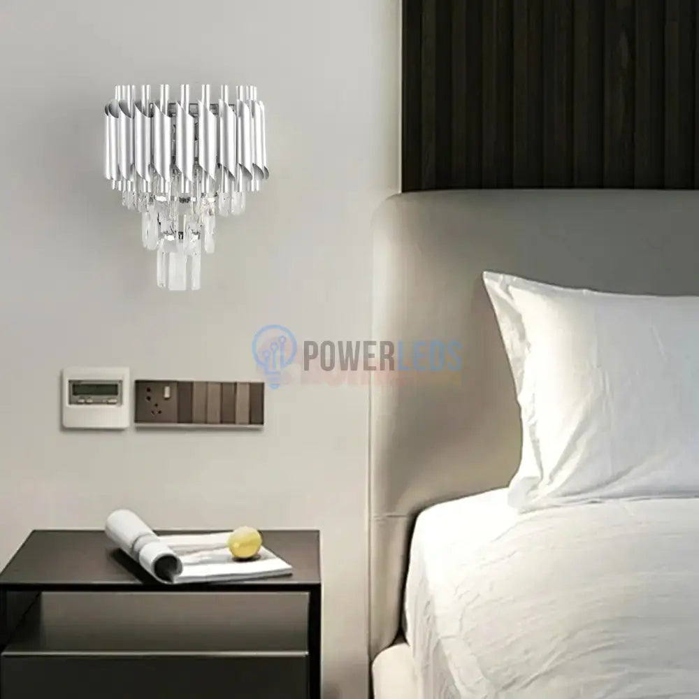 Aplica Perete Cristal Silver Panther ARGINTIE / CRISTAL / APLICA PERETE Wall Light Fixtures