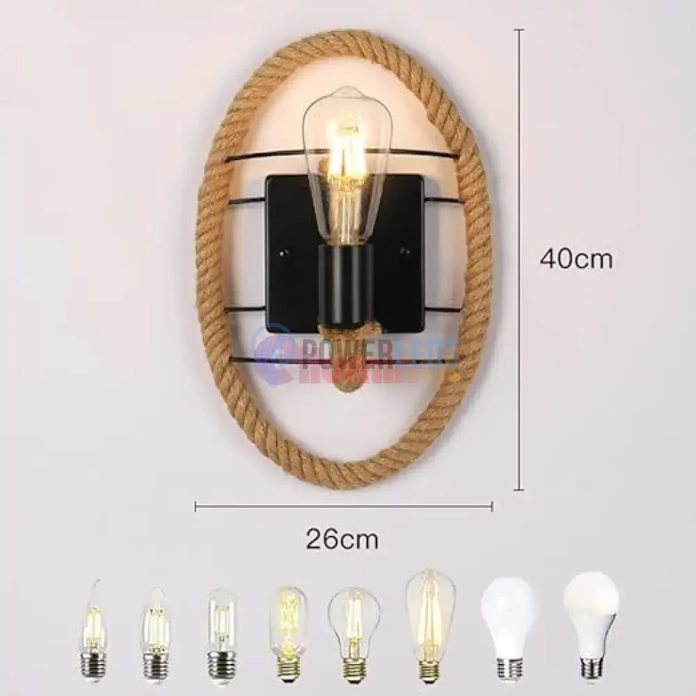 Aplica Perete Deyra Rope 1xE27 powerleds.ro