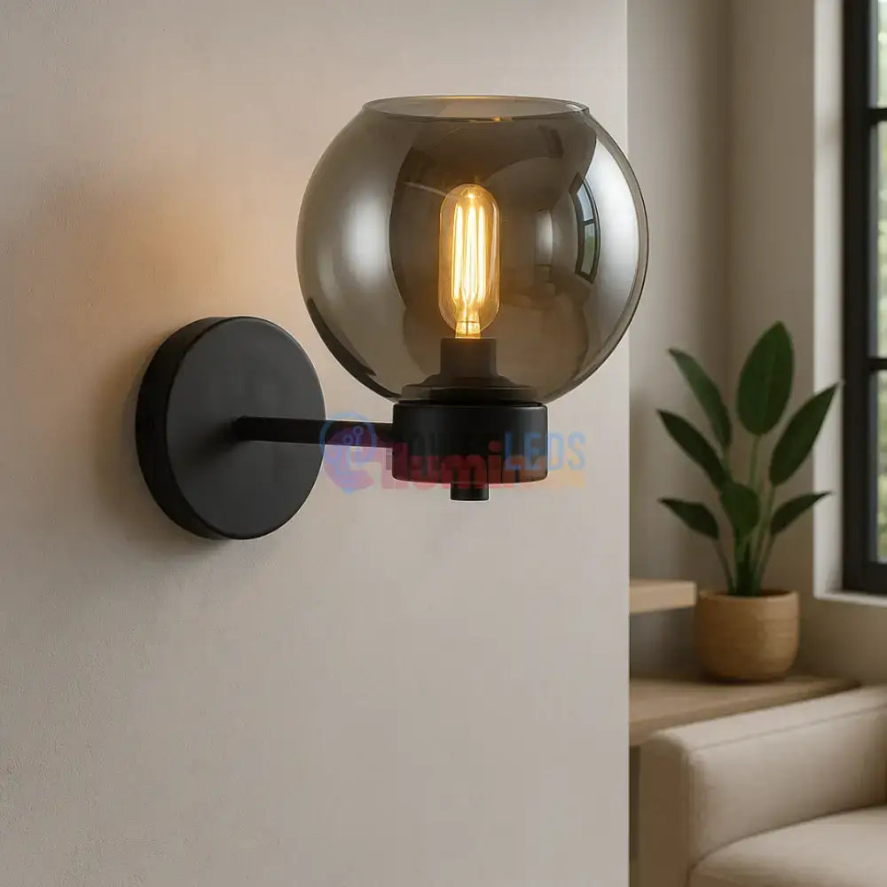 Aplica Perete 1xE27 Smokey powerleds.ro