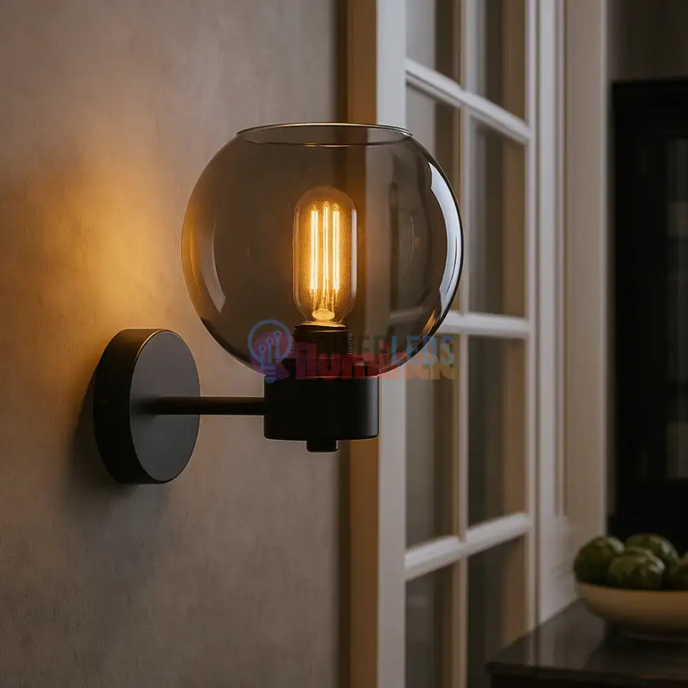 Aplica Perete 1xE27 Smokey powerleds.ro