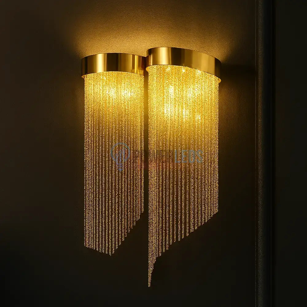 Aplica Perete Golden Chains Deluxe 2xE14 MINIMALIST DESIGN / AURIE / APLICA PERETE Lighting