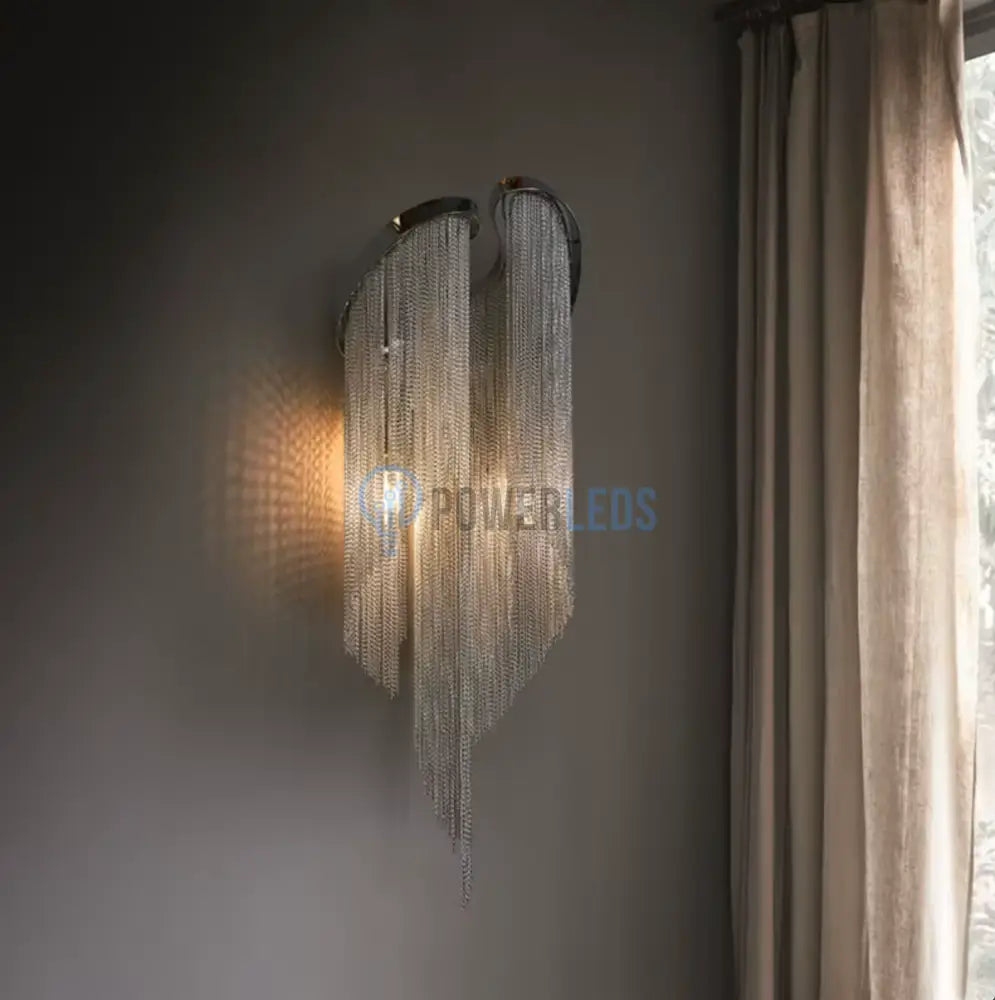 Aplica Perete Silver Chains Deluxe 2xE14 CIRCLE DESIGN / CHROME / APLICA PERETE Lighting