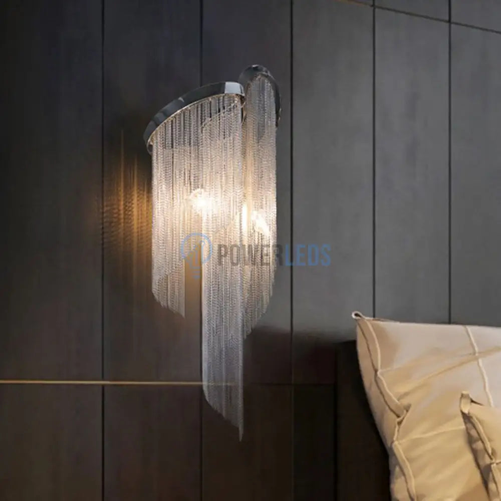 Aplica Perete Silver Chains Deluxe 2xE14 CIRCLE DESIGN / CHROME / APLICA PERETE Lighting