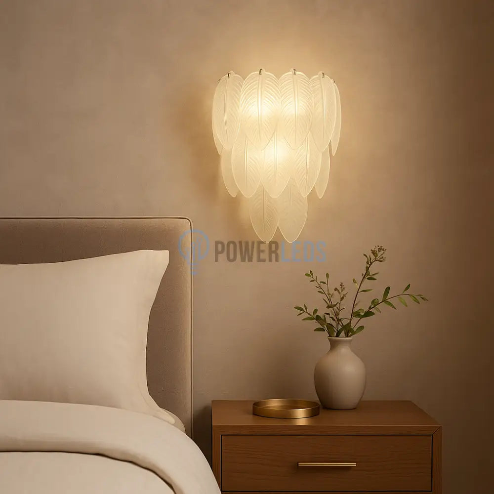 Aplica Perete Sticla Feathers Deluxe powerleds.ro