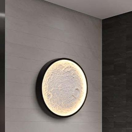 Lustra LED MOON Neagra Echivalent 240W