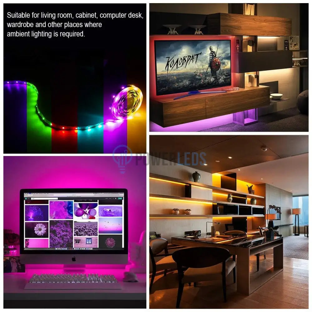 Banda Led 5050 Rgb 120 Smd-Ml Interior - Rola 5 Metri Strips