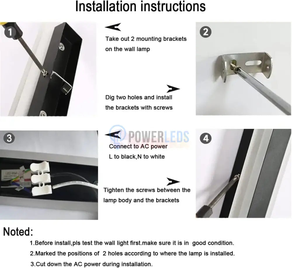 Bara Luminoasa LED Exterior IP65 220V Wall Light Fixtures