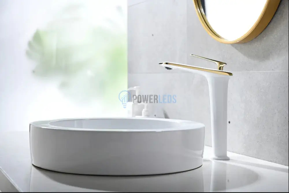 Baterie Lavoar Inalta Luxury Line Golden White 004 Sink Battery