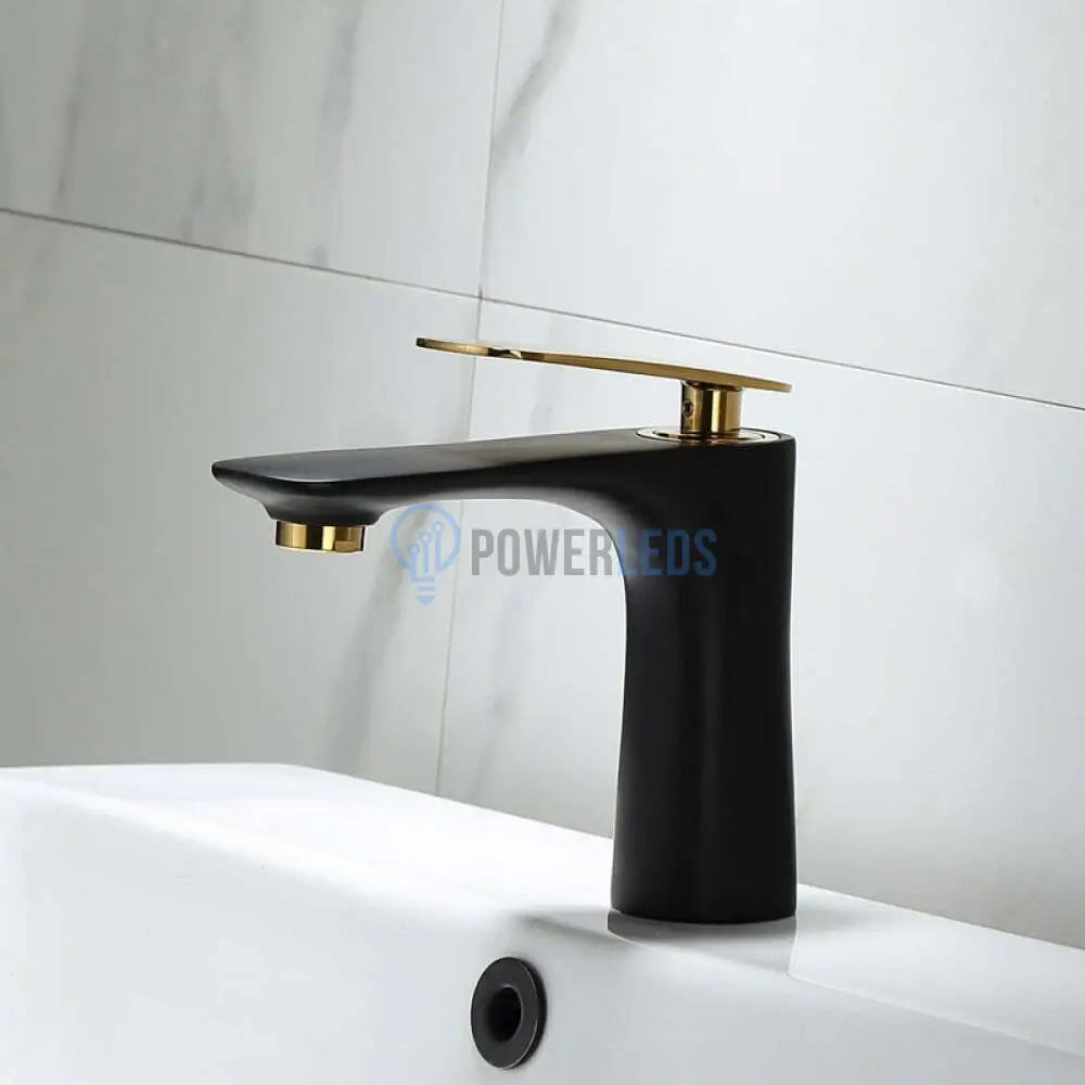 Baterie Lavoar Medie Luxury Line Gold And Black 008 Sink Faucet