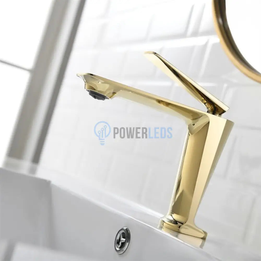 Baterie Lavoar Medie Luxury Line Golden Beauty 001 Sink Faucet