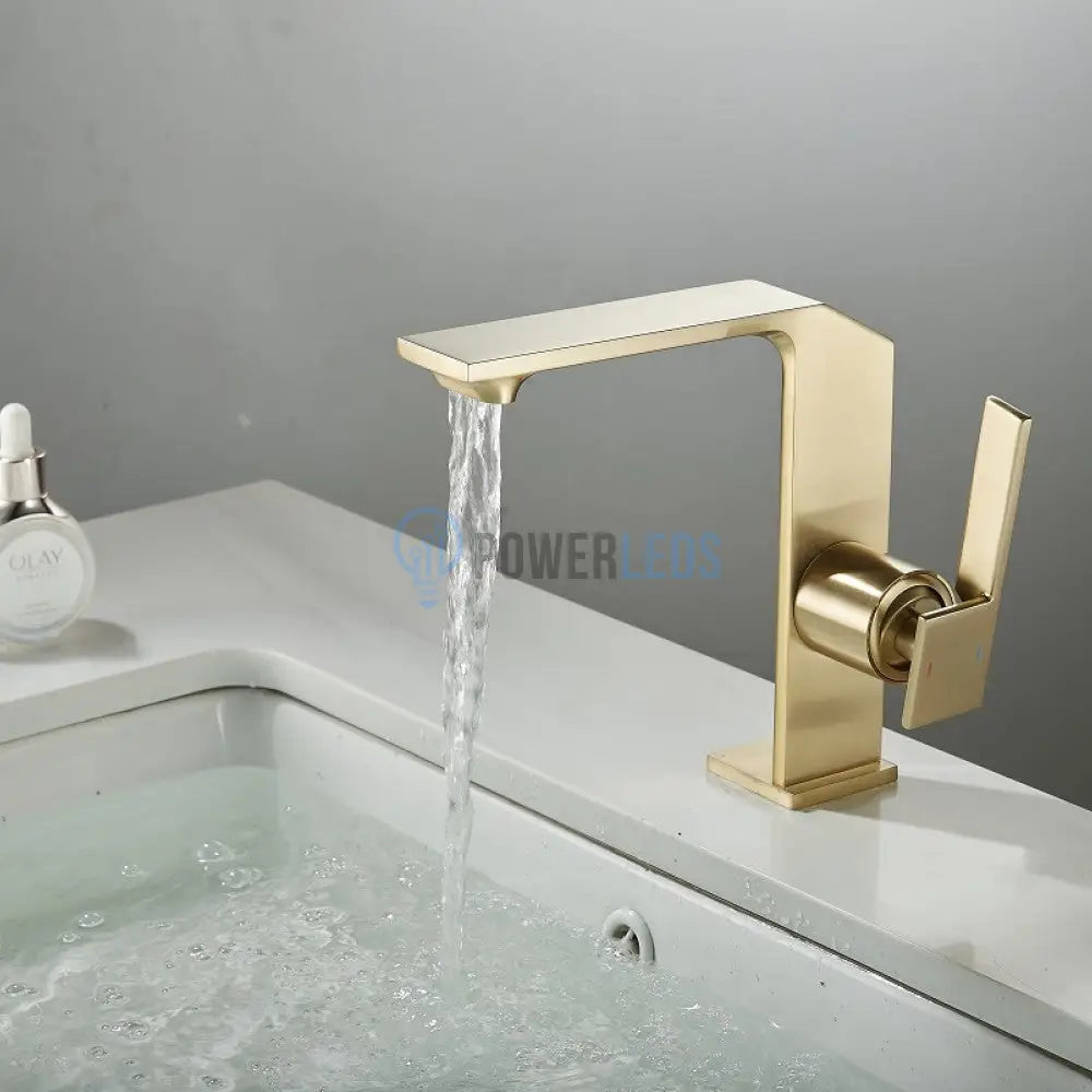 Baterie Lavoar Medie Modern Line Aurie Smk025 Sink Faucet