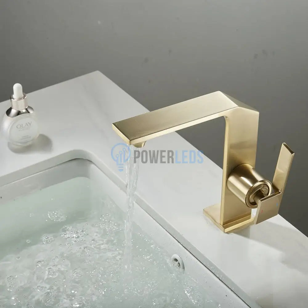 Baterie Lavoar Medie Modern Line Aurie Smk025 Sink Faucet