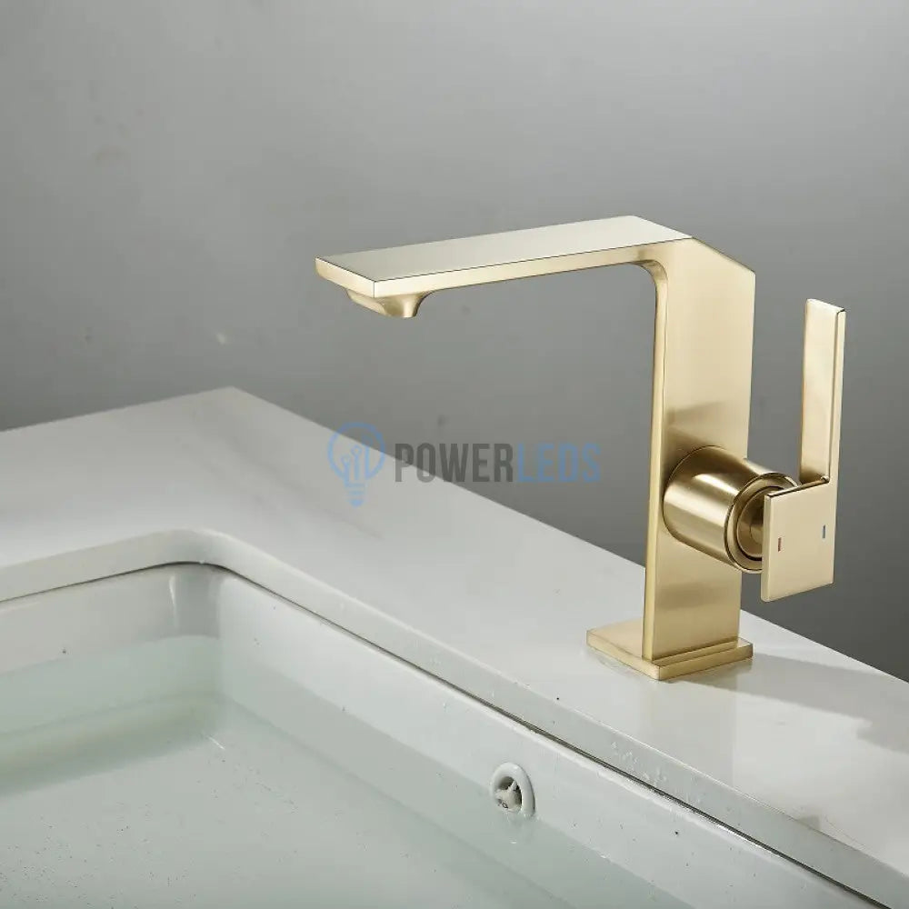 Baterie Lavoar Medie Modern Line Aurie Smk025 Sink Faucet