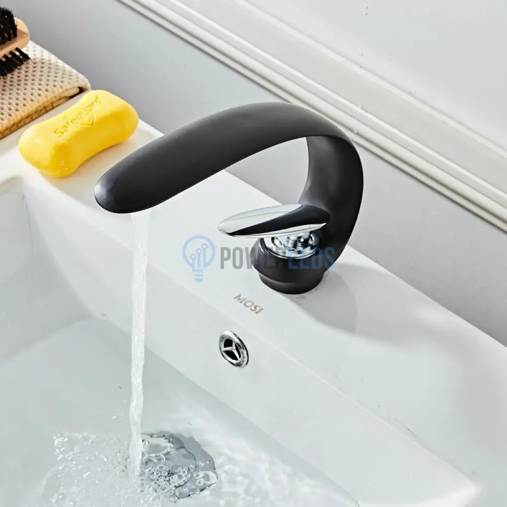 Baterie Lavoar Medie Modern Line Black Curve 013 Sink Faucet